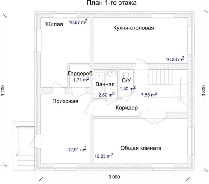 86 проект дома